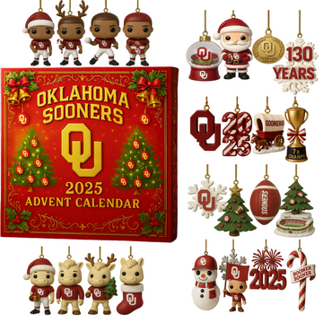 2025 OKLAHOMA SOONERS FOOTBALL ADVENT CALENDAR