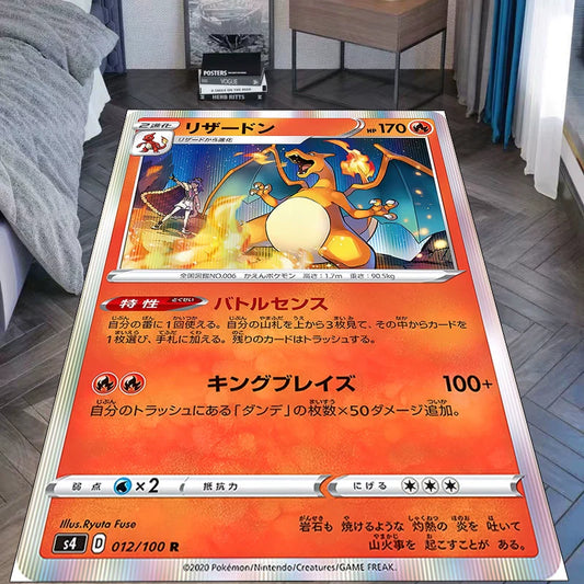 Charizard,Charmeleon,Charmander,and Dragonite Anime Throw Blanket,Soft and Cozy,A Must-Have for Dragon Fans,B-C-03