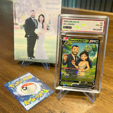 Custom Anime Pokecard V Card For Couples with Poke Character,C1