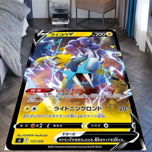 Horsea,Raikou,and Morpeko Anime Throw Blanket,Soft and Cozy,Perfect for Anime Fans,B-C-11